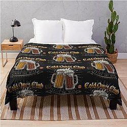 Cold Ones Club Throw Blanket