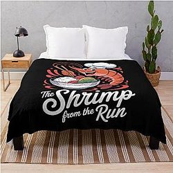 Cold Shrimp Fried Rice Throw Blanket