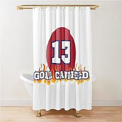 Cole Caufield Montreal Hockey Player 13 Bathroom Shower Curtain