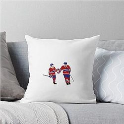 Cole Caufield & Nick Suzuki Throw Pillow