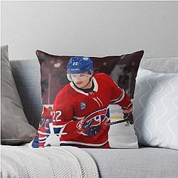 Cole Caufield Throw Pillow