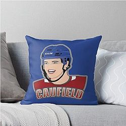 Montreal Hockey Cole Caufield Throw Pillow