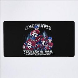 Cole Caufield Retro Hockey Shirt Desk Mat