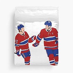 Cole Caufield Nick Suzuki Duvet Cover
