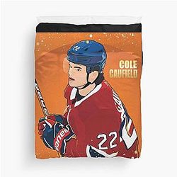 Montreal Hockey Cole Caufield Duvet Cover