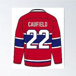 Cole Caufield Montreal Jersey Poster