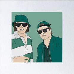 Jack Hughes & Cole Caufield Poster