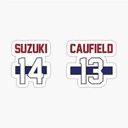 Nick Suzuki Cole Caufield numbers sticker