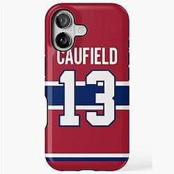 Montreal Canadiens Cole Caufield Home Jersey Tough iPhone Case