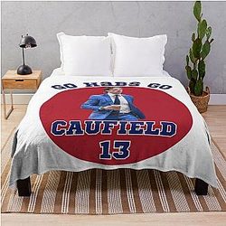 Cole Caufield Montreal Canadiens Throw Blanket
