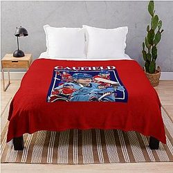 Cole Caufield Retro Design Throw Blanket
