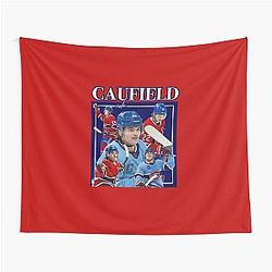 Cole Caufield Retro Design Tapestry