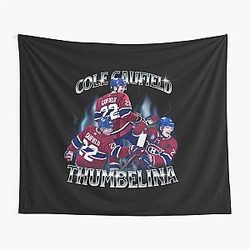 Cole Caufield 90s Inspired Hockey Shirt Tapestry
