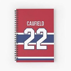 Cole Caulfield jersey notebook