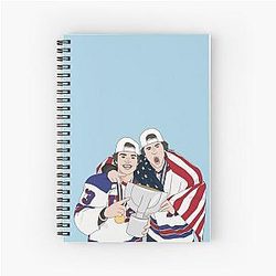 Trevor Zegras & Cole Caufield Spiral Notebook