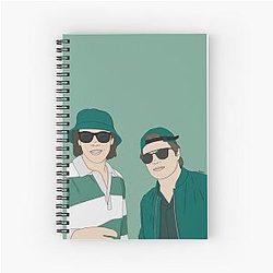 Jack Hughes and Cole Caufield Spiral Notebook