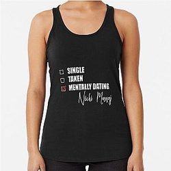 Mentally Dating Cole Caufield Racerback Tank
