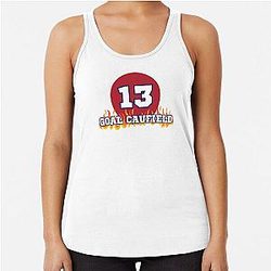 Cole Caufield Montreal Hockey Player Goalie Caufield 13 Racerback Tank Top