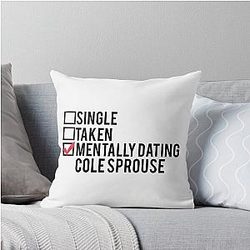 Mentally Dating Cole Sprouse Throw Pillow