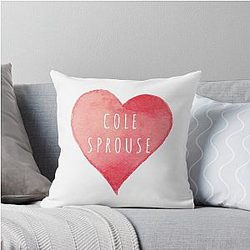 Love Cole Sprouse Throw Pillow
