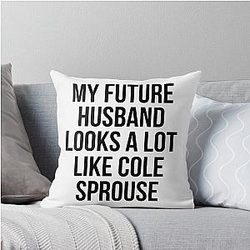 My Future Husband Cole Sprouse Throw Pillow