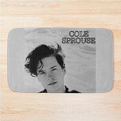 Cole Sprouse in Black and White Bath Mat