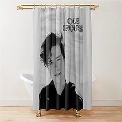 Cole Sprouse in Black White Shower Curtain