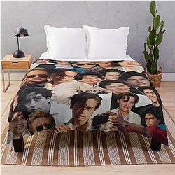 Cole Sprouse photo throw blanket