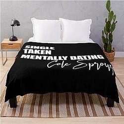 Mentally Dating Cole Sprouse Throw Blanket