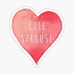 I Love Cole Sprouse Sticker
