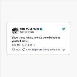 Cole Sprouse tweet sticker