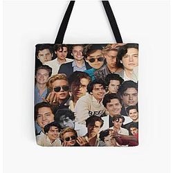 Cole Sprouse Photo Collage Tote Bag