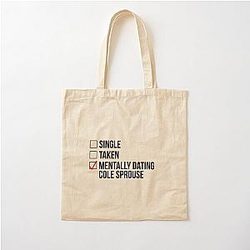 Mentally Dating Cole Sprouse Cotton Tote Bag