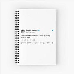 Cole Sprouse Hater Tweet Notebook