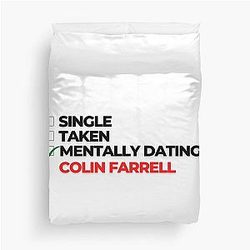Mentally Dating Colin Farrell Duvet Cover