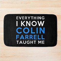 Colin Farrell - Everything I Know Bath Mat