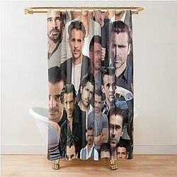 Colin Farrell Photo Shower Curtain