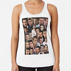 Colin Farrell Photo Collage Racerback Tank