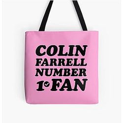 Colin Farrell All Over Print Tote Bag