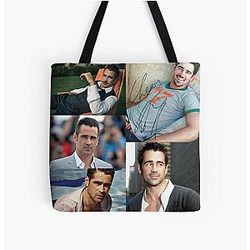 Colin Farrell All Over Print Tote Bag