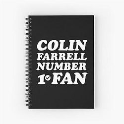 Colin Farrell Spiral Notebook