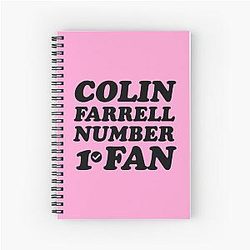 Colin Farrell Spiral Notebook