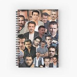 Colin Farrell photo spiral notebook