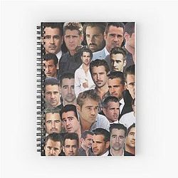 Colin Farrell Spiral Notebook