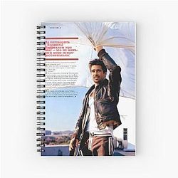 Colin Farrell GQ Magazine Spiral Notebook
