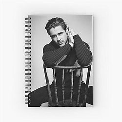 Colin Farrell in handsome Spiral Notebook