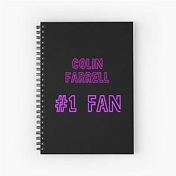 Colin Farrell Spiral Notebook