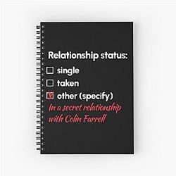 Colin Farrell - Relationship Spiral Notebook