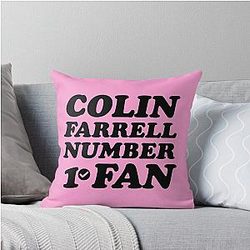 Colin Farrell Number 1 Fan Throw Pillow