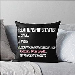 Colin Farrell Relationship Throw Pillow
